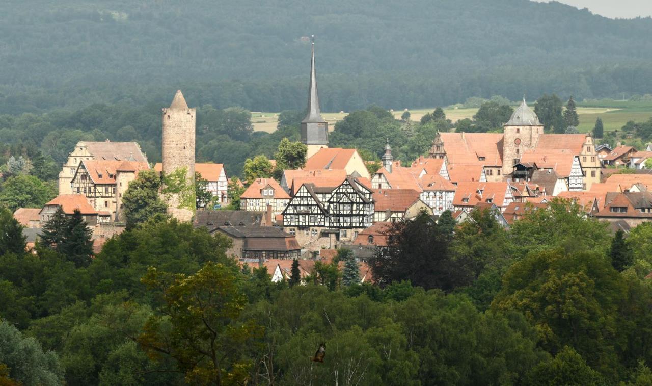 Graefin Anna - Design-Apartment In Der Historischen Hinterburg Schlitz - Nahe Fulda Und Bad Hersfeld Kültér fotó