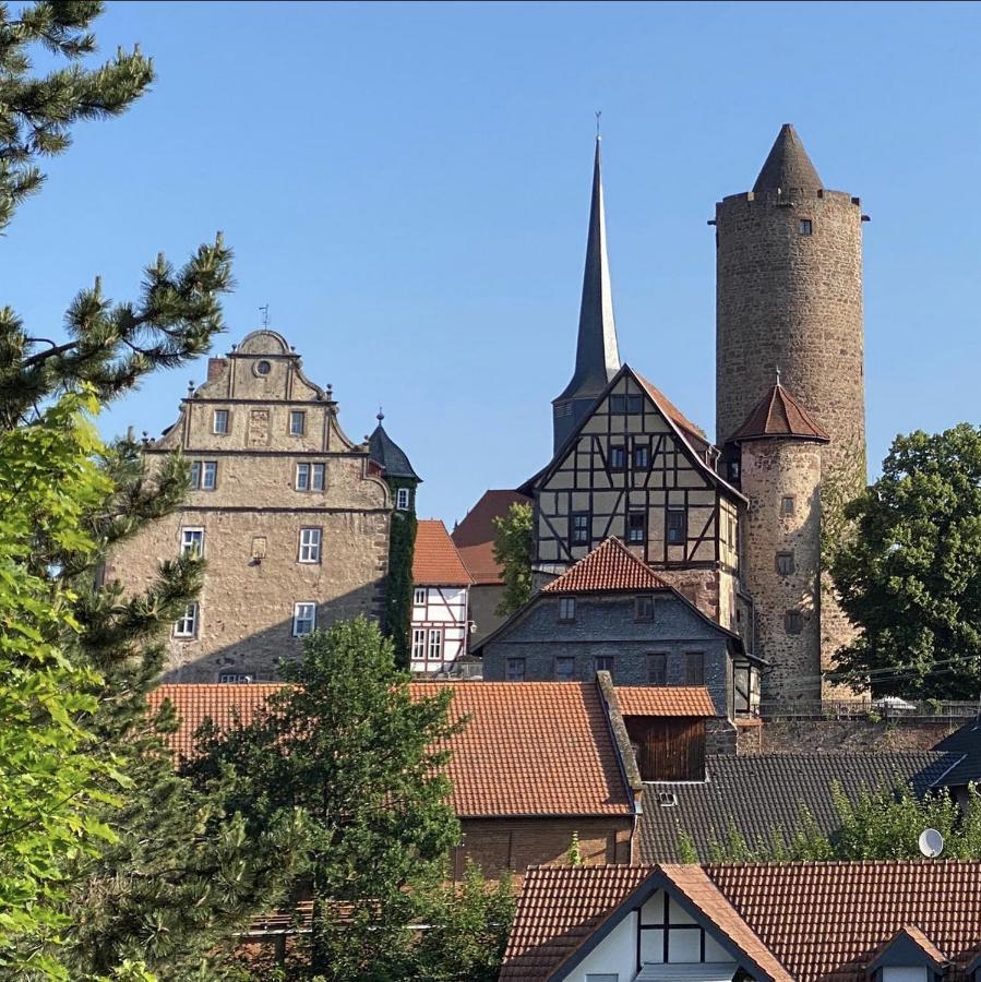 Graefin Anna - Design-Apartment In Der Historischen Hinterburg Schlitz - Nahe Fulda Und Bad Hersfeld Kültér fotó