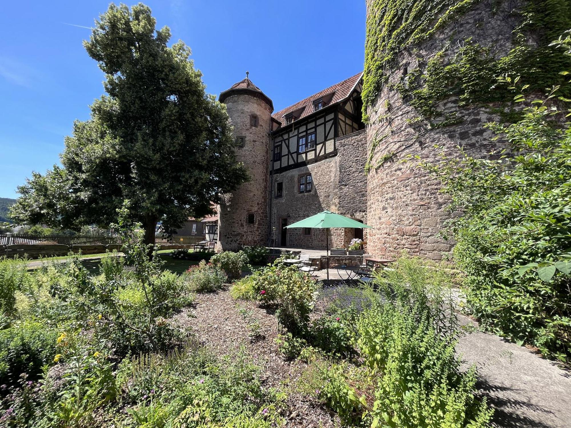 Graefin Anna - Design-Apartment In Der Historischen Hinterburg Schlitz - Nahe Fulda Und Bad Hersfeld Kültér fotó
